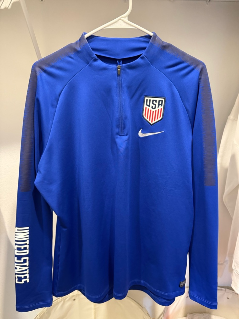 Nike Royal Blue USA Quarter-Zip Training Top